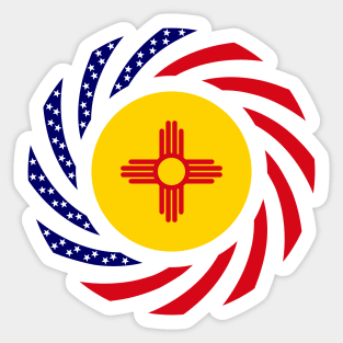 New Mexican Murican Patriot Flag Series Sticker